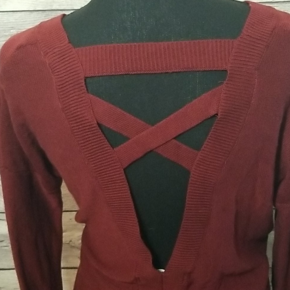 NEW! GORGEOUS BURNT ORANGE SWEATER - Picture 5 of 11